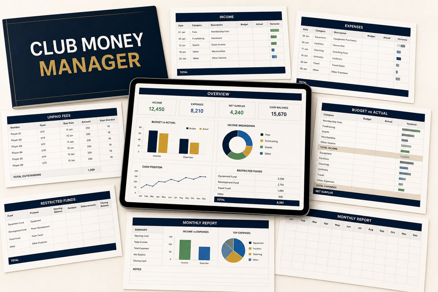 Complete Club Treasurer Handover System ready for instant download