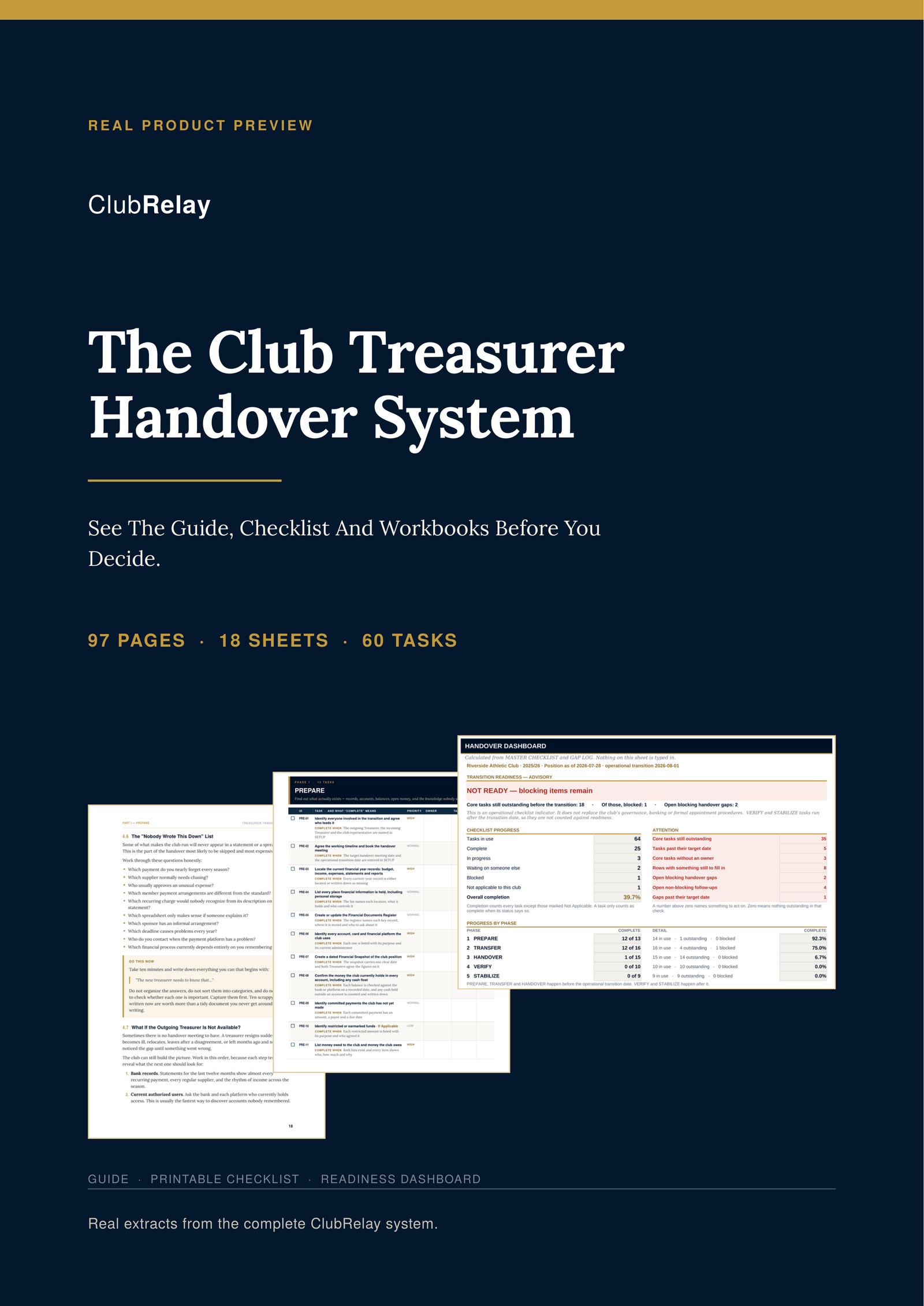 Cover of the ClubRelay real product preview